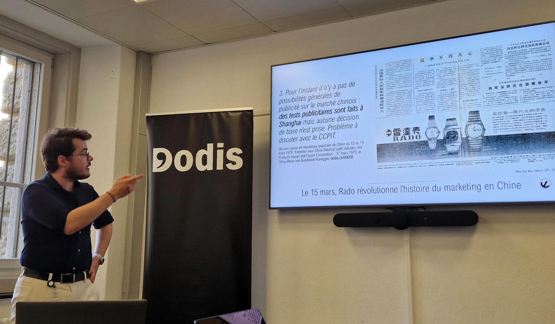 Lionel Progin lors de son seminario di Dodis